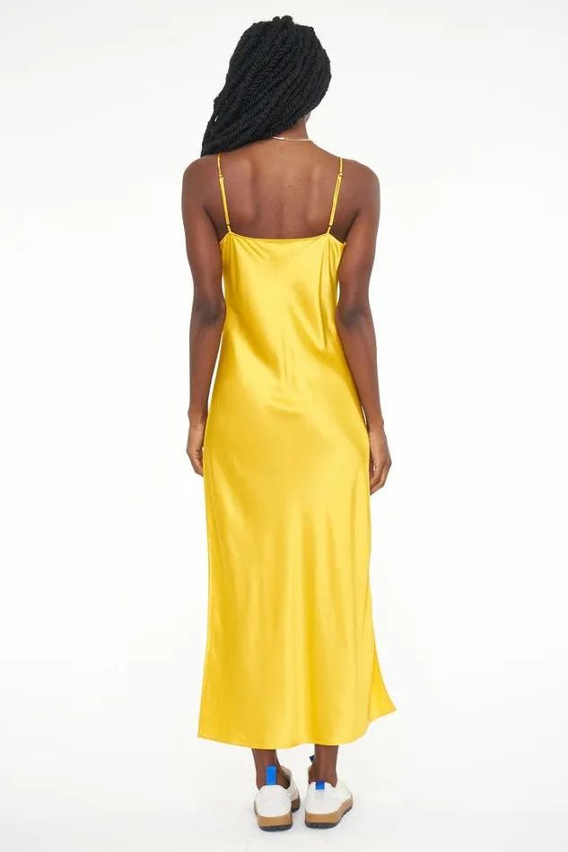Pistola Denim Dresses Women Mari V Neck Slip Dress 8211 Apricot Apricot