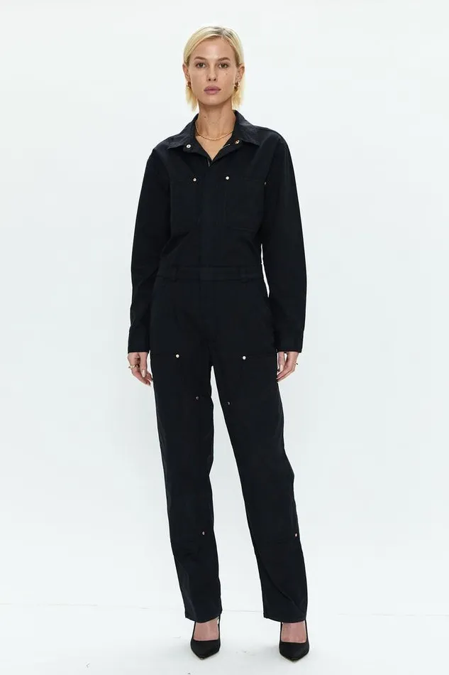 Pistola Denim Jumpsuits and Rompers Women Abigail Long Sleeve Carpenter Jumpsuit 8211 Black Black Pistola Denim Jumpsuits and Rompers Women Abigail Long Sleeve Carpenter Jumpsuit 8211 Black Black