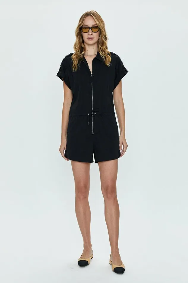 Pistola Denim Jumpsuits and Rompers Women Meg Zip Front Romper 8211 Fade To Black Fade To Black Pistola Denim Jumpsuits and Rompers Women Meg Zip Front Romper 8211 Fade To Black Fade To Black