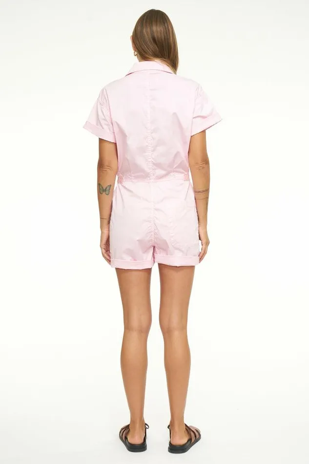 Pistola Denim Jumpsuits and Rompers Women Parker Short Sleeve Romper 8211 Pink Mist Pink Mist