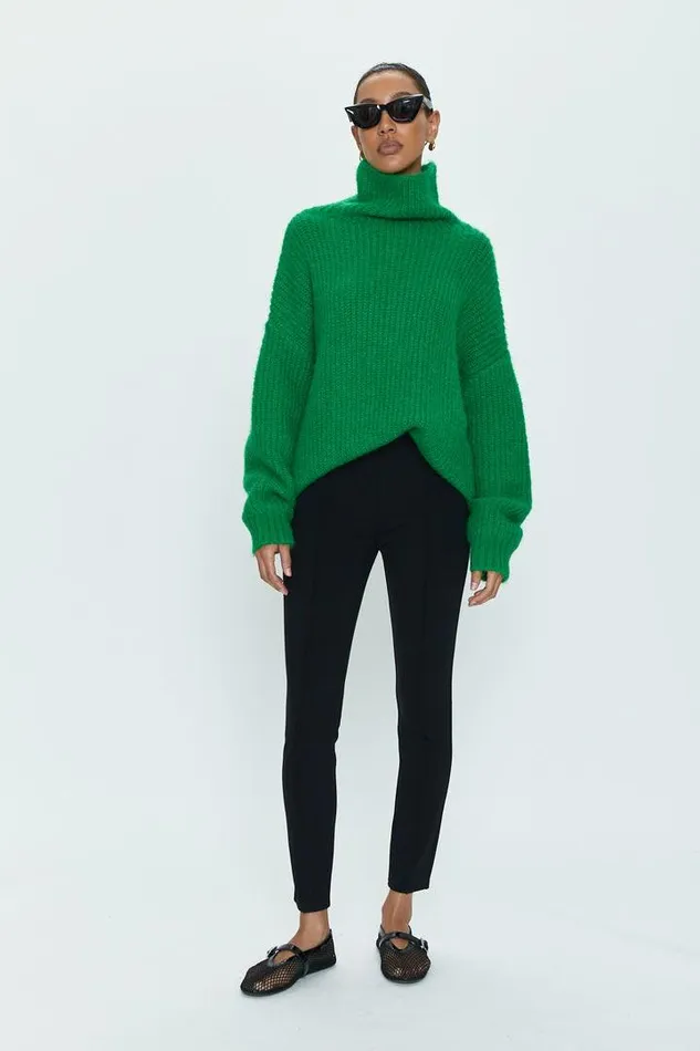 Pistola Denim Sweaters and Knits Women Ashley Turtleneck Sweater 8211 Fern Fern