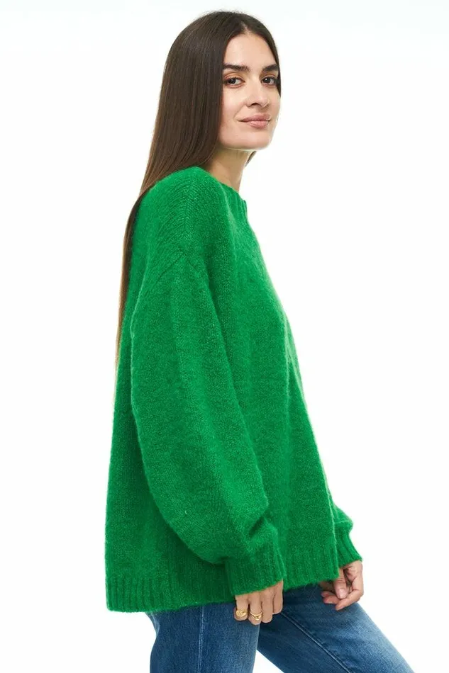 Pistola Denim Sweaters and Knits Women Carlen Mock Neck Sweater 8211 Fern Fern