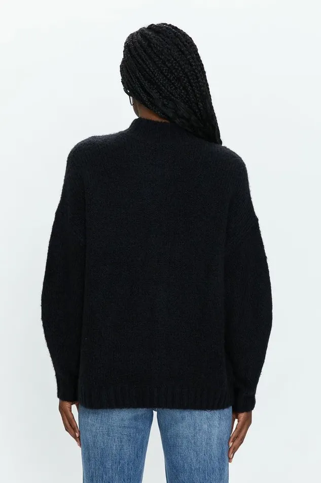 Pistola Denim Sweaters and Knits Women Carlen Mock Neck Sweater 8211 Midnight Midnight