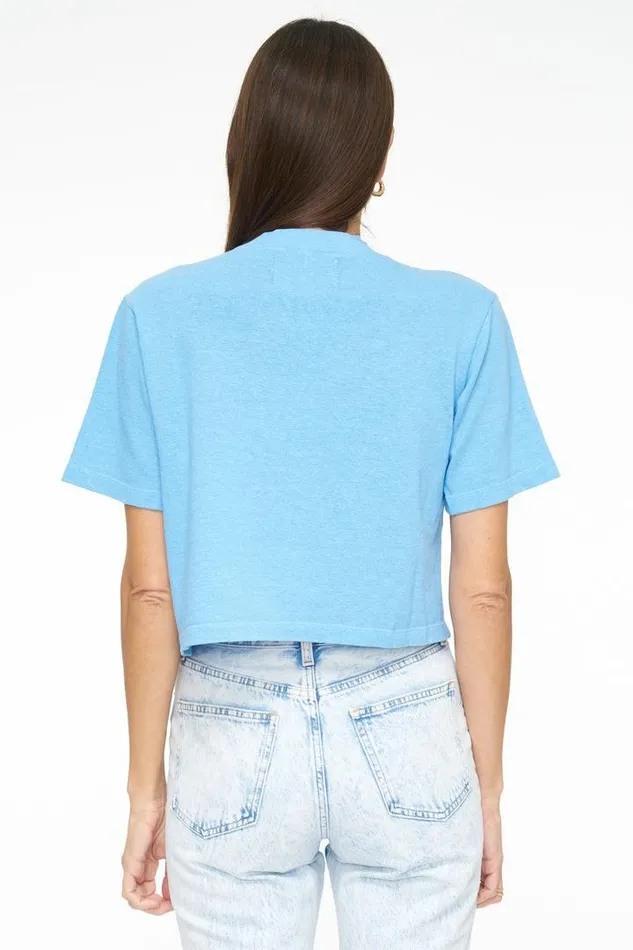 Pistola Denim Tops Women Cody Boxy Tee 8211 Malibu Blue Malibu Blue