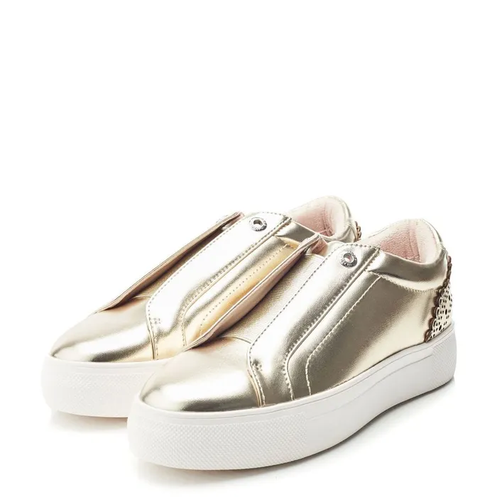 Platform Trainers Women Moda In Pelle Breil Gold Porvair