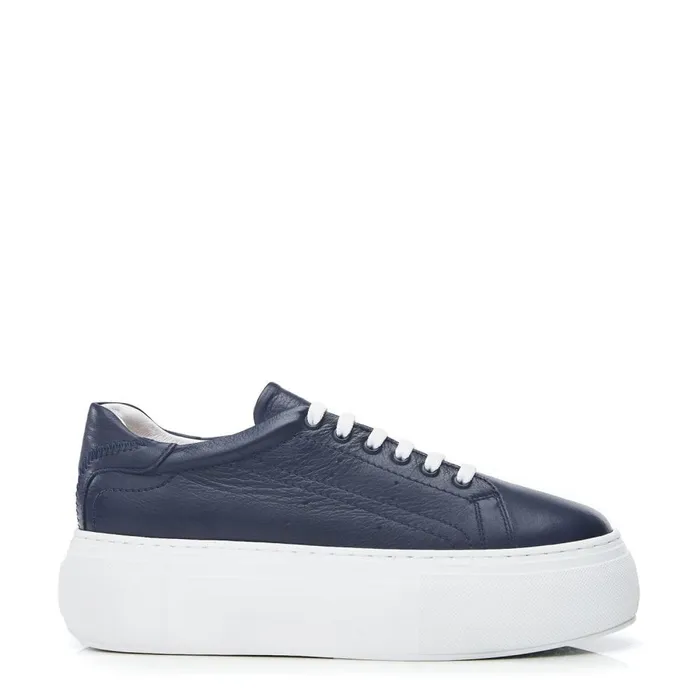 Platform Trainers Women Moda In Pelle Bsoleful BKendri Navy Leather