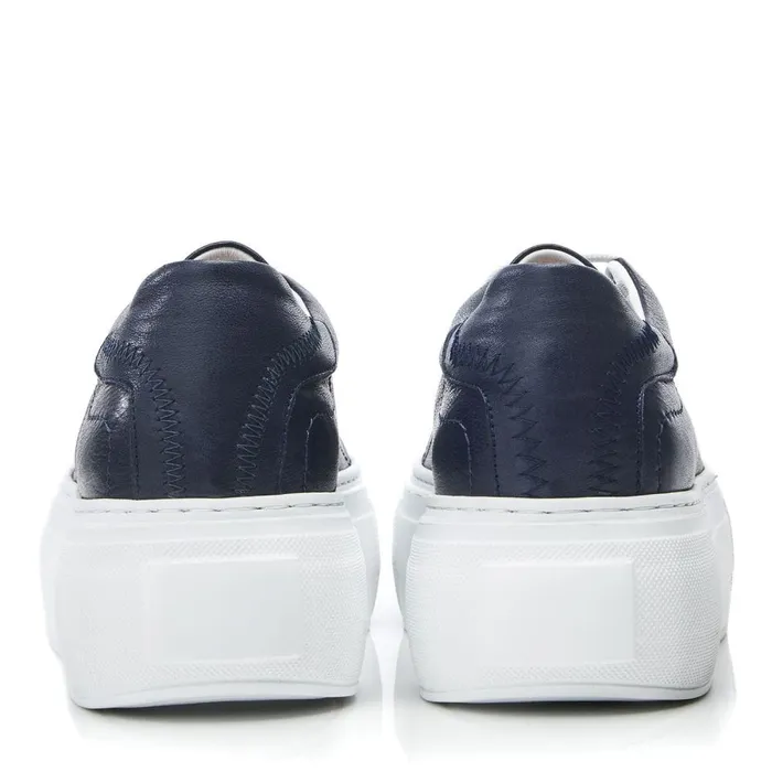 Platform Trainers Women Moda In Pelle Bsoleful BKendri Navy Leather