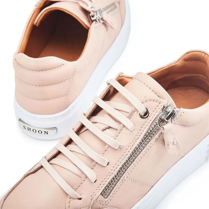 Platform Trainers Women Moda In Pelle Shoon Sh Eltha Cameo Leather