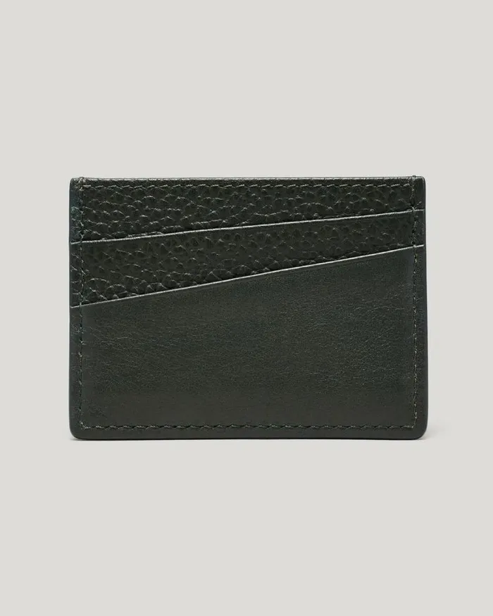 Politix Bags Men Leather Card Holder Dark Khaki