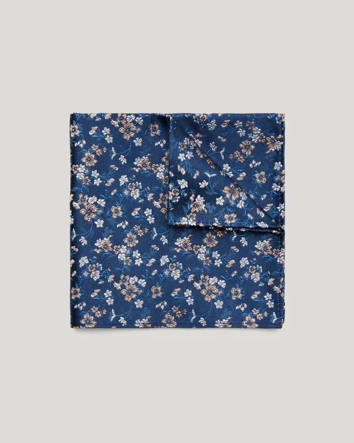 Politix Pocket Squares Men Small Scale Multi Tone Pocket Square Navy