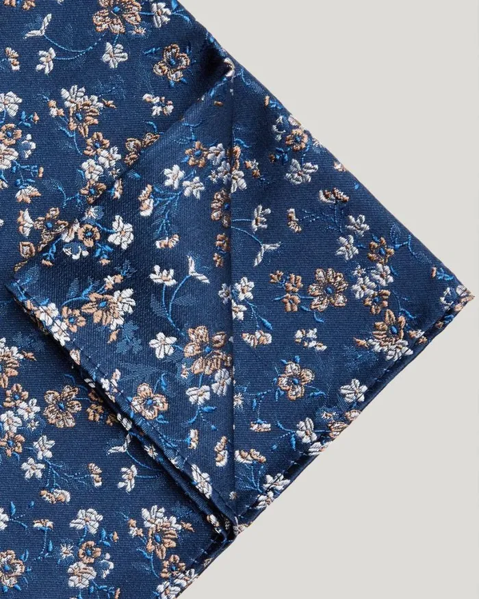 Politix Pocket Squares Men Small Scale Multi Tone Pocket Square Navy