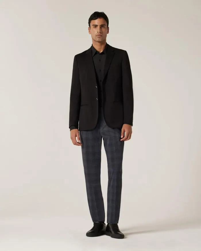 Politix Shirts Men Slim Travel Shirt Black