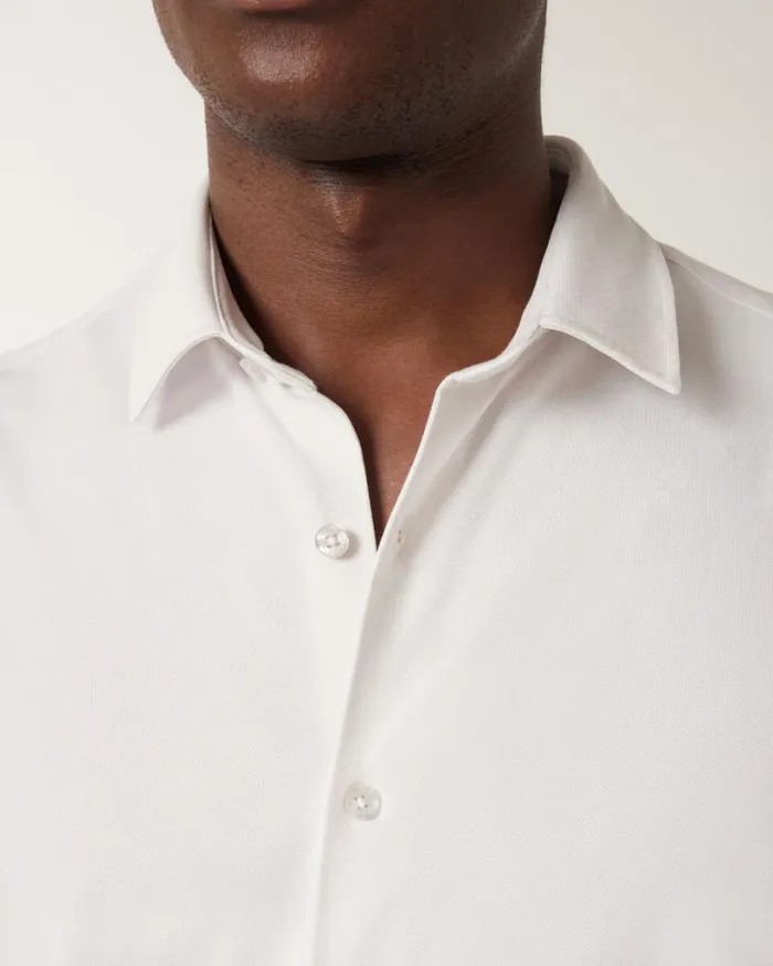 Politix Shirts Men Travel Pique Short Sleeve Shirt Natural