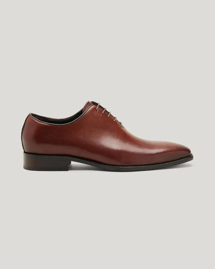 Politix Shoes Men Leather Dress Shoe With Smooth Leather Finish Brown