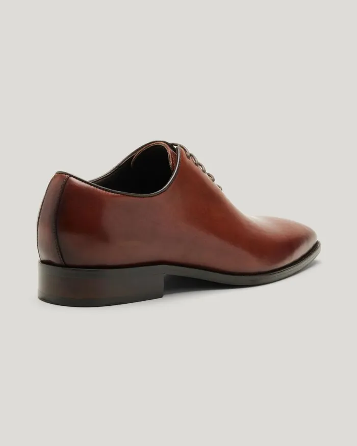 Politix Shoes Men Leather Dress Shoe With Smooth Leather Finish Brown