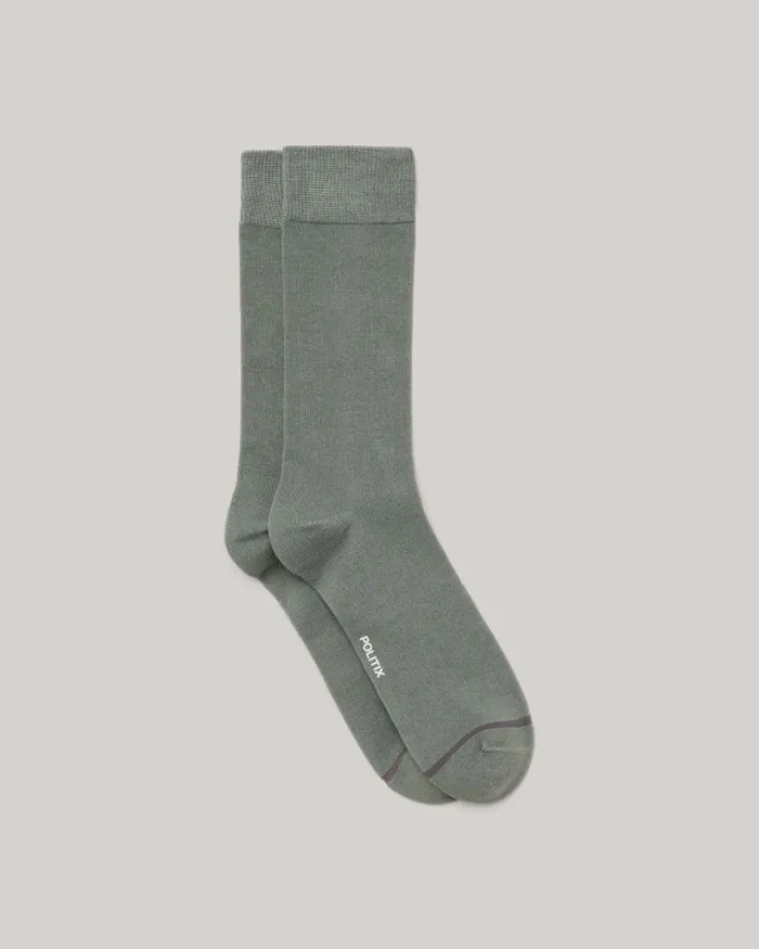 Politix Socks Men Australian Cotton Blended Sock Khaki