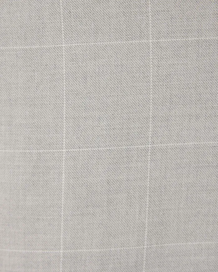 Politix Suit Pants Men Slim Stretch Windowpane Check Tailored Pant Grey Check