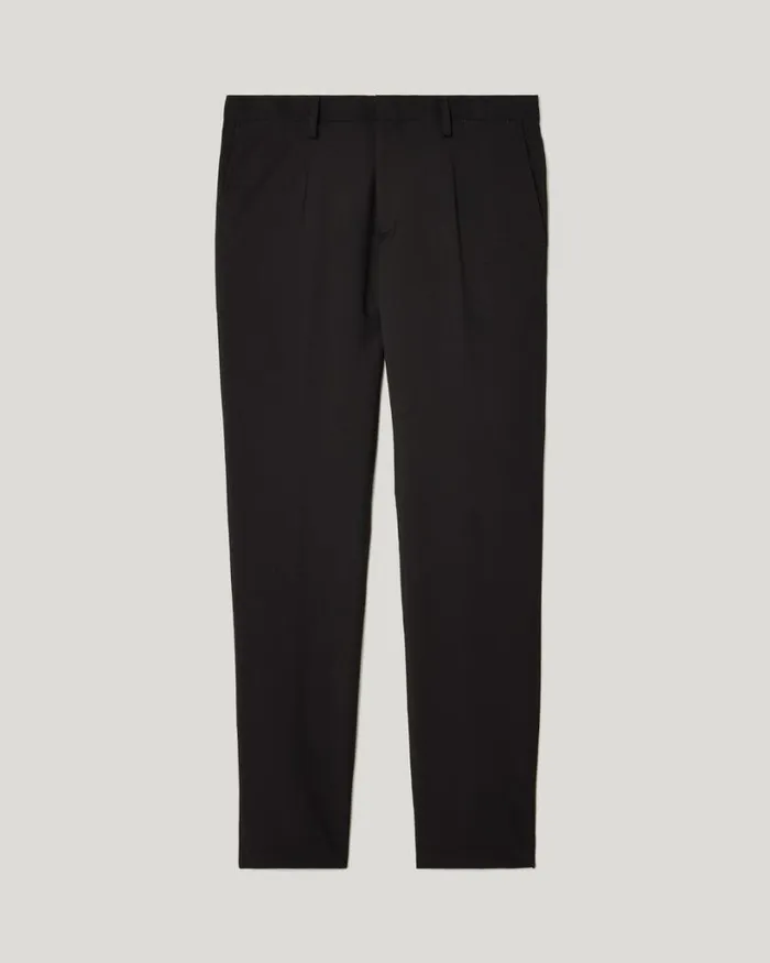 Politix Suit Pants Men Ultra Slim Stretch Tailored Pant Black