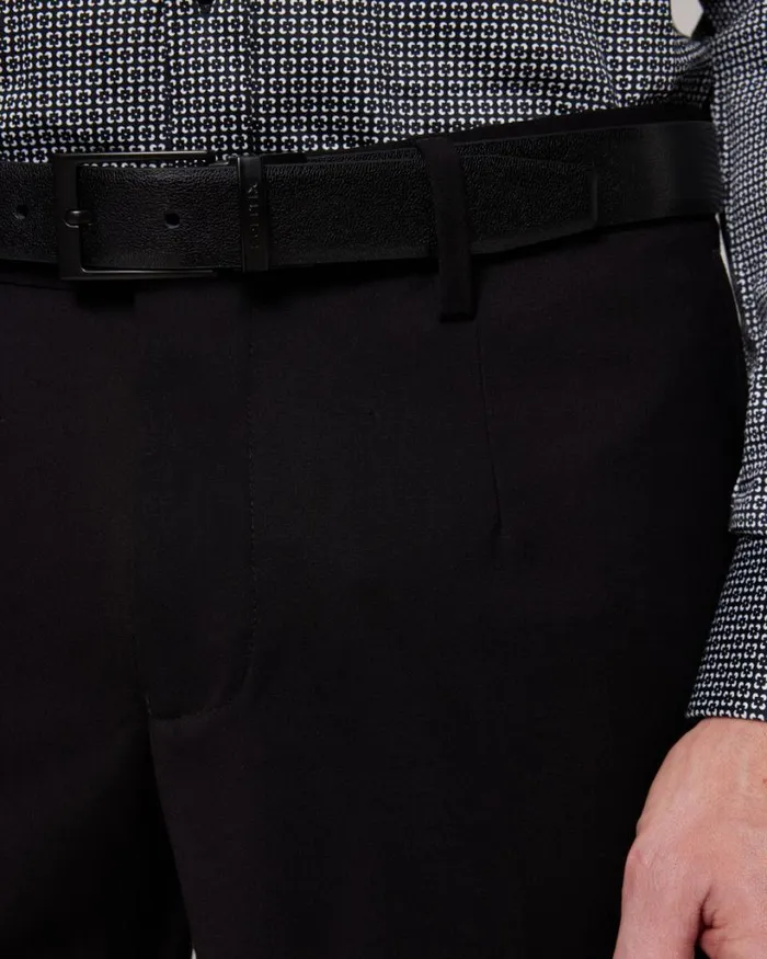 Politix Suit Pants Men Ultra Slim Stretch Tailored Pant Black