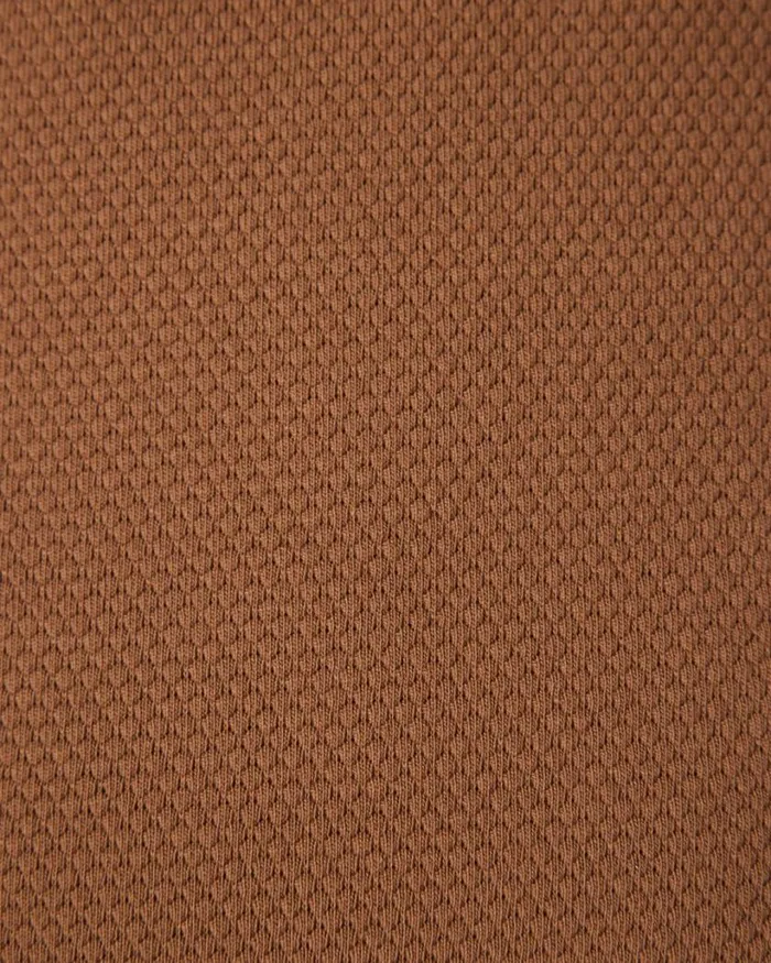 Politix TShirts Men Slim Fit Jacquard Texture Tee Tan