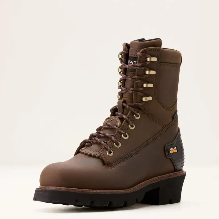 Powerline 8034 Waterproof Work Boot Oily Distressed Brown Men Ariat Work Boots