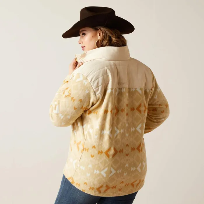 Prescott Fleece Jacket Sand Dune Print Women Ariat Jackets and Vests Prescott Fleece Jacket Sand Dune Print Women Ariat Jackets and Vests