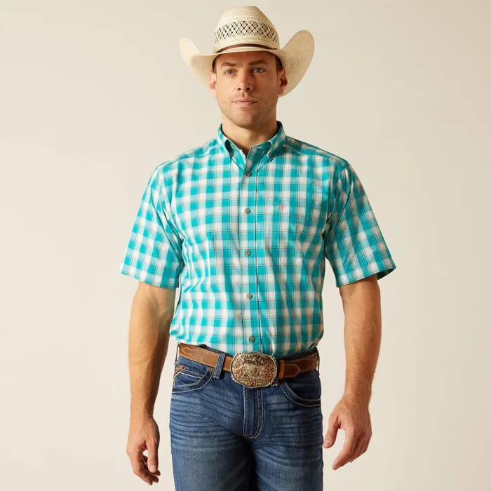 Pro Series Jace Classic Fit Shirt Turquoise Men Ariat Button Down Shirts