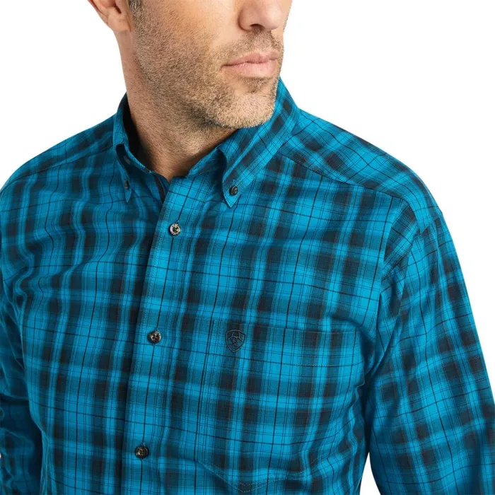 Pro Series Kingston Fitted Shirt Ocean Depths Men Ariat Button Down Shirts Pro Series Kingston Fitted Shirt Ocean Depths Men Ariat Button Down Shirts