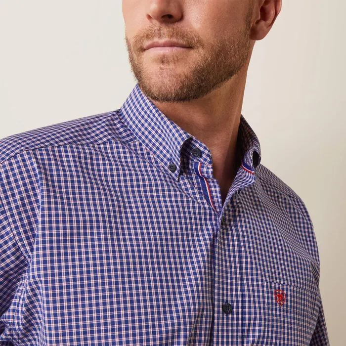 Pro Series Louis Classic Fit Shirt Dark Blue Men Ariat Button Down Shirts Pro Series Louis Classic Fit Shirt Dark Blue Men Ariat Button Down Shirts