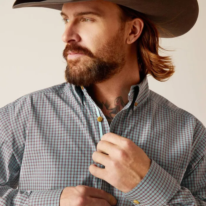 Pro Series Nestor Classic Fit Shirt Angel Blue Men Ariat Button Down Shirts Pro Series Nestor Classic Fit Shirt Angel Blue Men Ariat Button Down Shirts