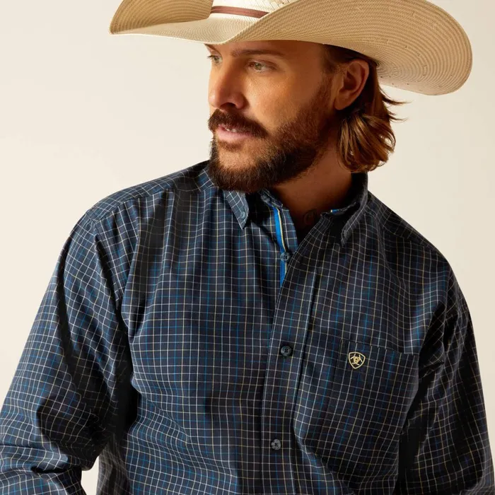Pro Series Pharell Classic Fit Shirt Navy Men Ariat Button Down Shirts Pro Series Pharell Classic Fit Shirt Navy Men Ariat Button Down Shirts