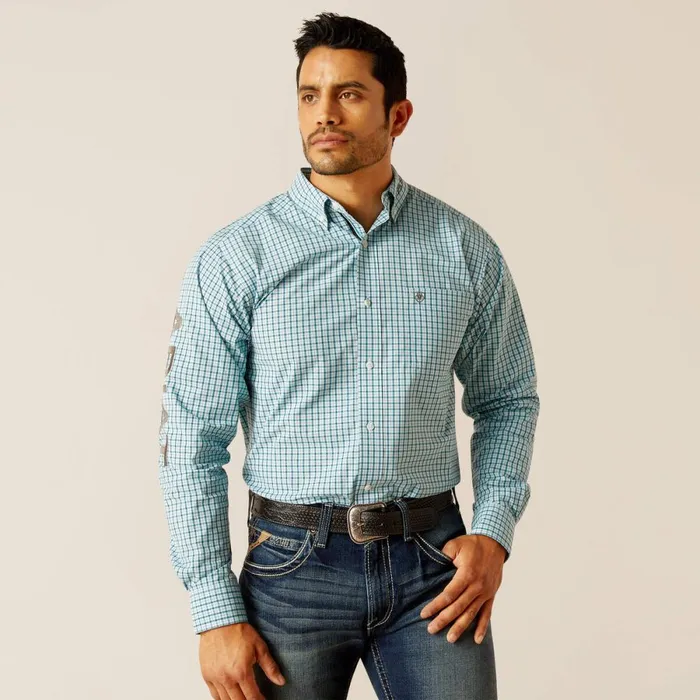Pro Series Team Graycen Fitted Shirt White Men Ariat Button Down Shirts