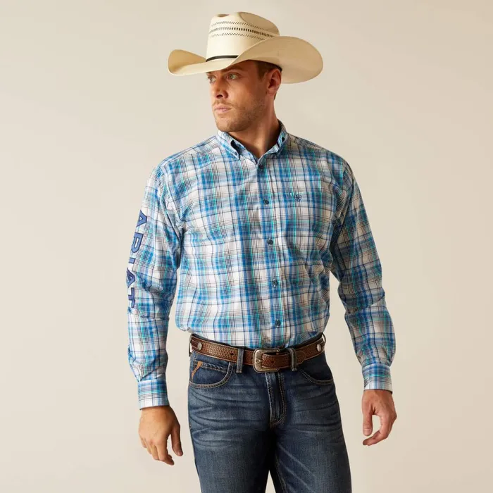 Pro Series Team Griffen Classic Fit Shirt White Men Ariat Button Down Shirts