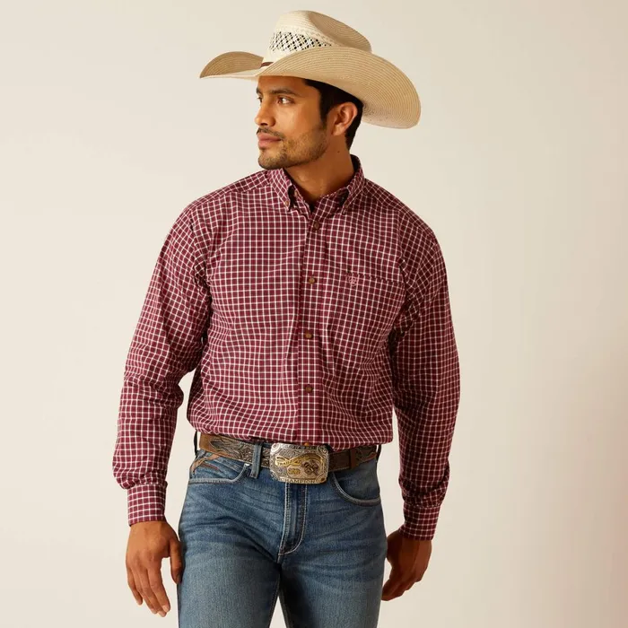 Pro Series Tyson Classic Fit Shirt Syrah Men Ariat Button Down Shirts