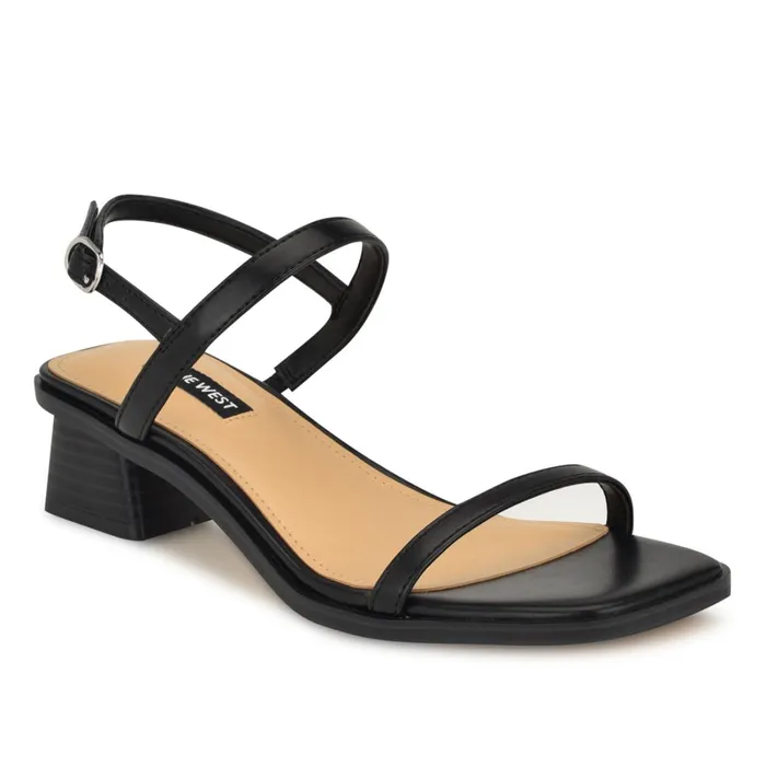 Purdy Block Heel Sandals Black Women Nine West Low Heel Purdy Block Heel Sandals Black Women Nine West Low Heel