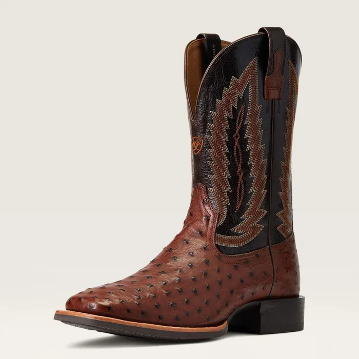Quantum Primo Western Boot Antique Tabac Fq Ostrich Men Ariat Western Boots