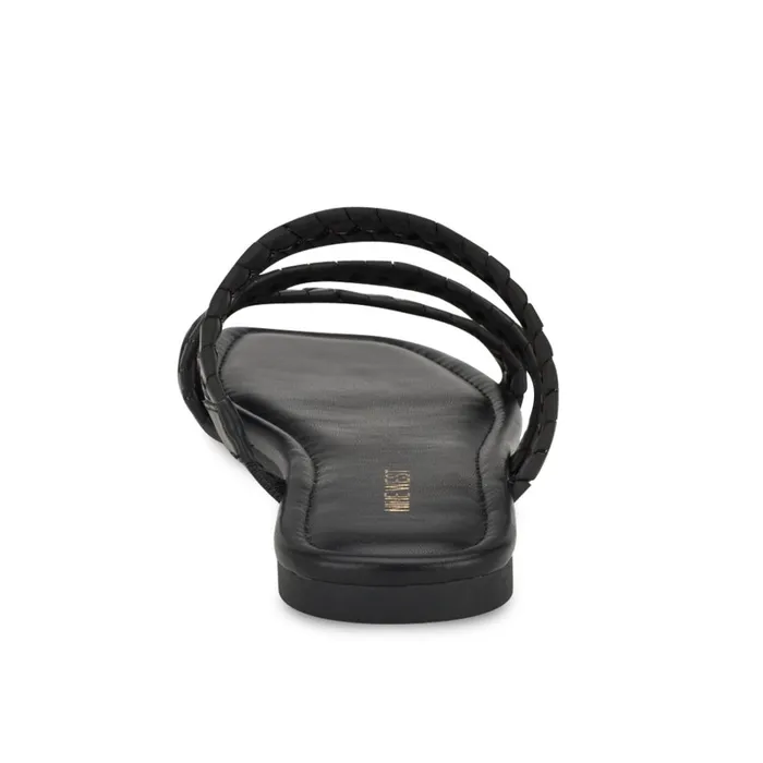 Quinlea Flat Strappy Sandals Black Women Nine West Casual Quinlea Flat Strappy Sandals Black Women Nine West Casual
