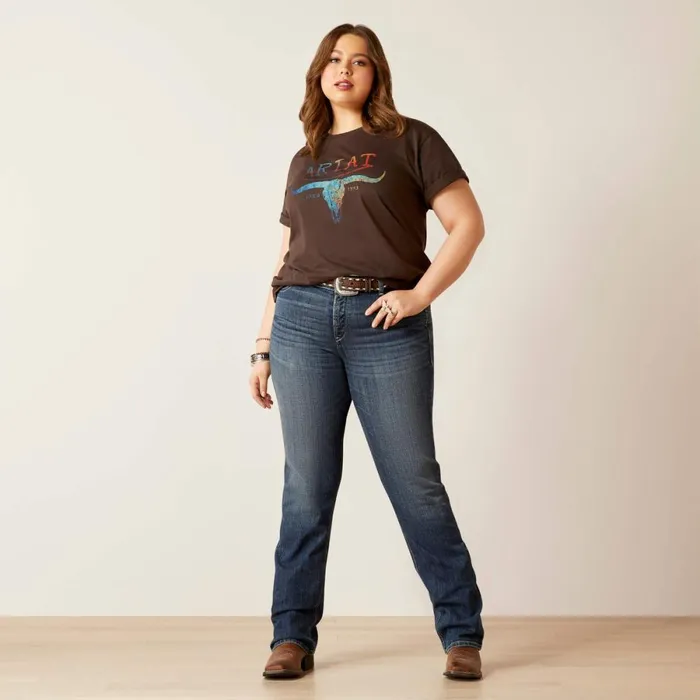 REAL Perfect Rise Madyson Straight Jean Arkansas Women Ariat Denim REAL Perfect Rise Madyson Straight Jean Arkansas Women Ariat Denim