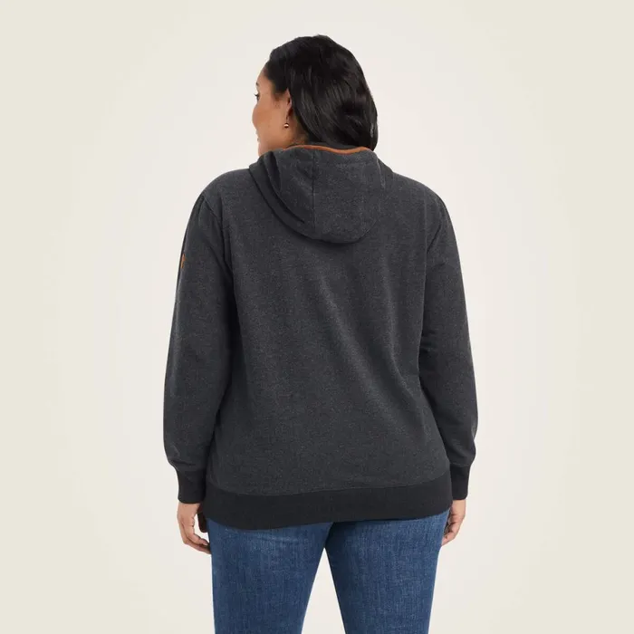 REAL Elevated Hoodie Heather Charcoal Women Ariat Sweatshirts and Hoodies REAL Elevated Hoodie Heather Charcoal Women Ariat Sweatshirts and Hoodies