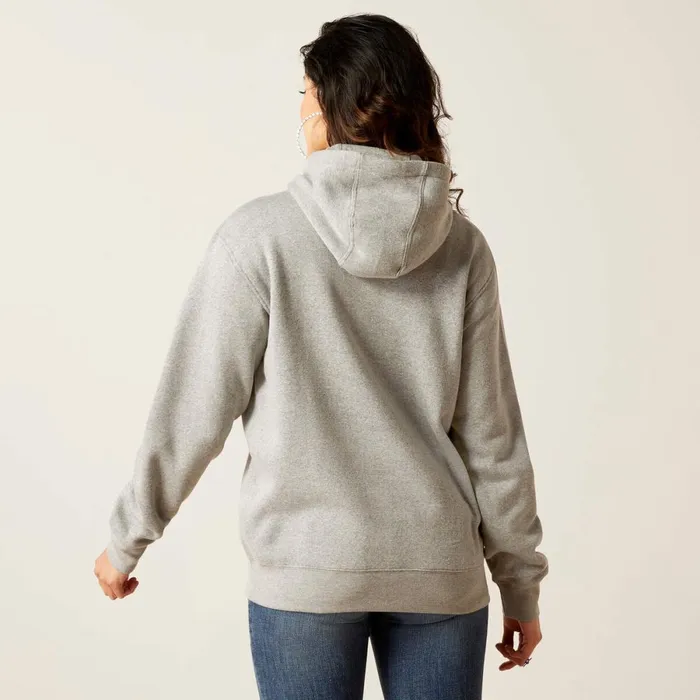 REAL Grazing Hoodie Heather Grey Women Ariat Sweatshirts and Hoodies REAL Grazing Hoodie Heather Grey Women Ariat Sweatshirts and Hoodies