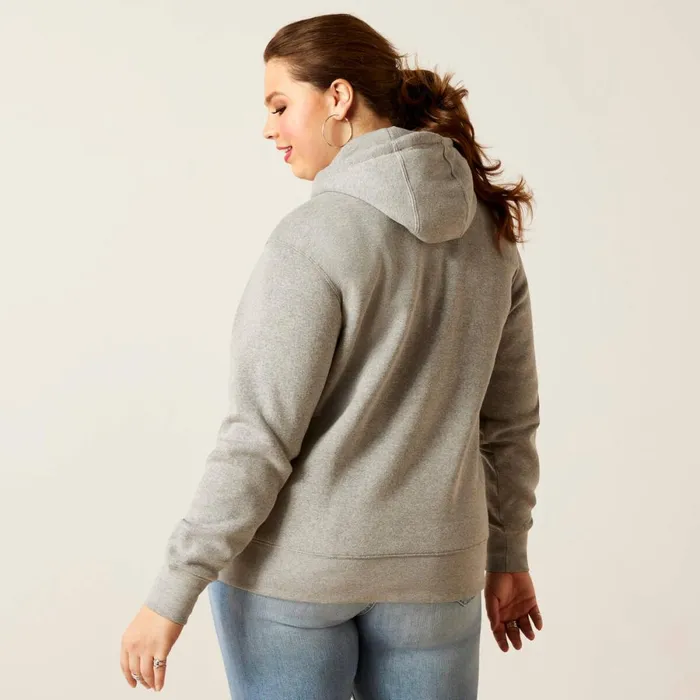 REAL Grazing Hoodie Heather Grey Women Ariat Sweatshirts and Hoodies REAL Grazing Hoodie Heather Grey Women Ariat Sweatshirts and Hoodies