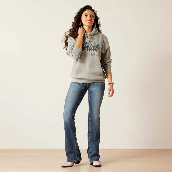 REAL Grazing Hoodie Heather Grey Women Ariat Sweatshirts and Hoodies REAL Grazing Hoodie Heather Grey Women Ariat Sweatshirts and Hoodies