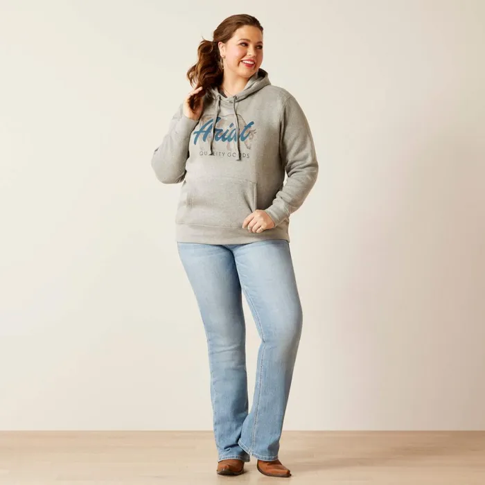 REAL Grazing Hoodie Heather Grey Women Ariat Sweatshirts and Hoodies REAL Grazing Hoodie Heather Grey Women Ariat Sweatshirts and Hoodies