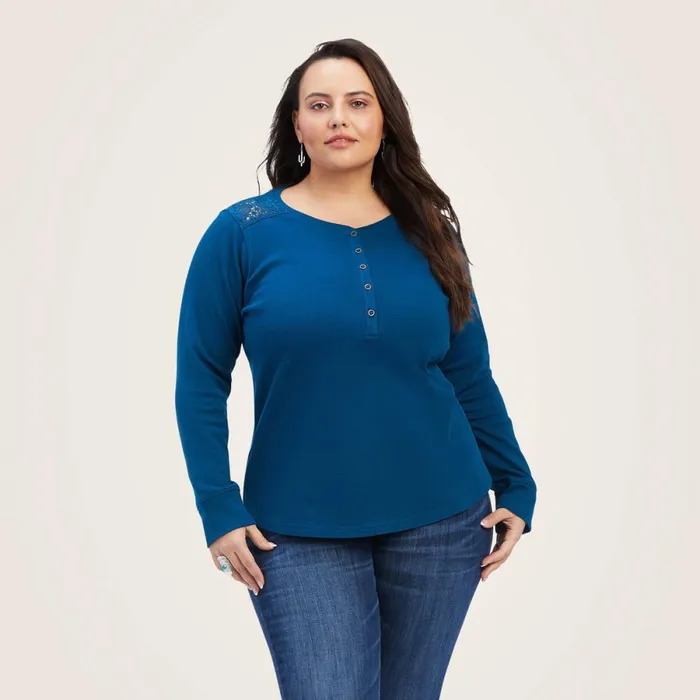 REAL Henley Shirt Hydra Women Ariat TShirts and Tops REAL Henley Shirt Hydra Women Ariat TShirts and Tops
