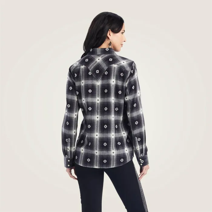 REAL Thunderstorm Shirt Thunderstorm Plaid Dobby Flann Women Ariat TShirts and Tops REAL Thunderstorm Shirt Thunderstorm Plaid Dobby Flann Women Ariat TShirts and Tops