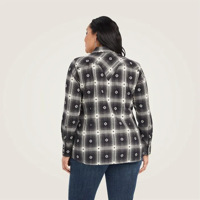 REAL Thunderstorm Shirt Thunderstorm Plaid Dobby Flann Women Ariat TShirts and Tops REAL Thunderstorm Shirt Thunderstorm Plaid Dobby Flann Women Ariat TShirts and Tops