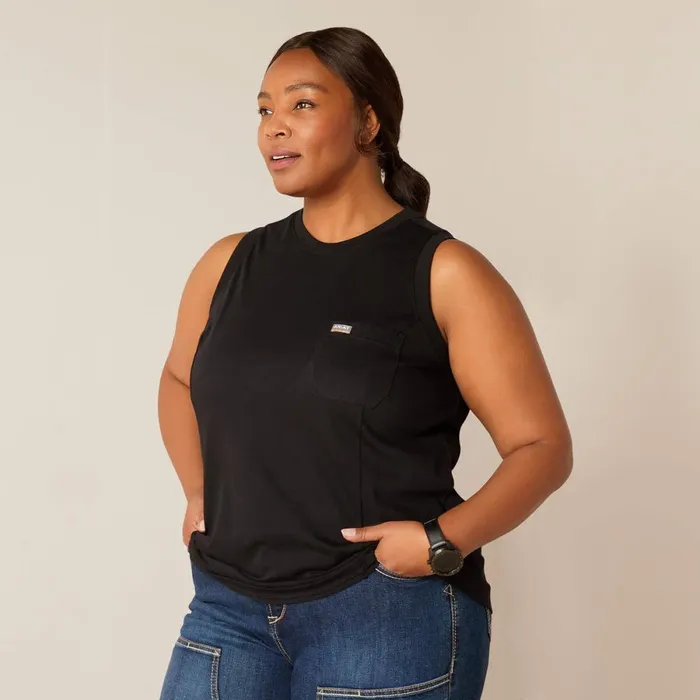 Rebar Cotton Strong Bolt Black Women Ariat TShirts and Tops Rebar Cotton Strong Bolt Black Women Ariat TShirts and Tops