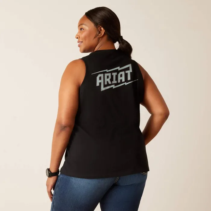 Rebar Cotton Strong Bolt Black Women Ariat TShirts and Tops Rebar Cotton Strong Bolt Black Women Ariat TShirts and Tops
