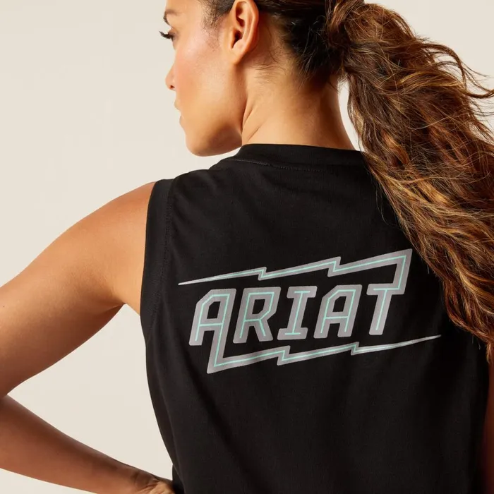 Rebar Cotton Strong Bolt Black Women Ariat TShirts and Tops Rebar Cotton Strong Bolt Black Women Ariat TShirts and Tops