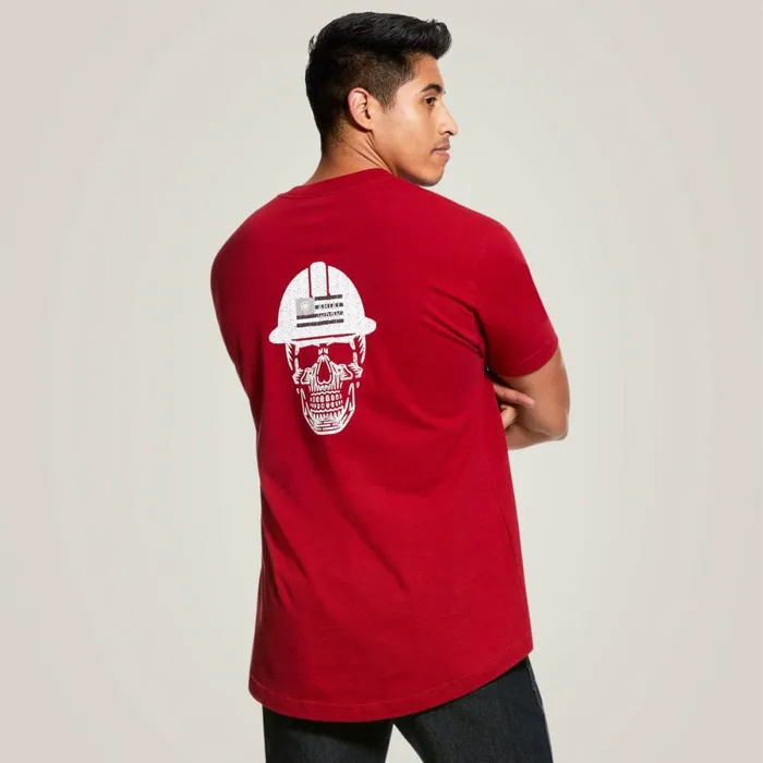 Rebar Cotton Strong Roughneck Graphic TShirt Rio Red Men Ariat TShirts and Polos